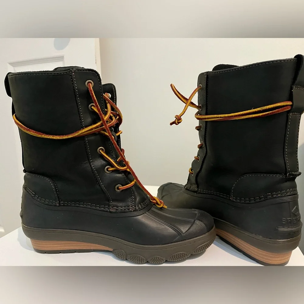 Women’s Sperry Saltwater Wedge Duck Boots Sz 9 - Picture 8 of 9